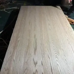 Natural Red Oak Wood Veneer Rubberwood 2Side Plywood 2440mm*1220mm